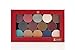 Z Palette Large - Saffiano Faux Leather Texture Luxury Collection - Ultimate Makeup Organizer & Traveling Case (Red)