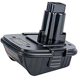 Biswaye 20V Battery Adapter DCA1820 for Dewalt 18V Tools, Convert Dewalt 20V Lithium Battery DCB205 for Dewalt 18V NiCad & NiMh Battery Tools DC9096 DW9096 DC9098 DC9099 DW9099