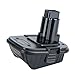 Biswaye 20V Battery Adapter DCA1820 for Dewalt 18V Tools, Convert Dewalt 20V Lithium Battery DCB205 for Dewalt 18V NiCad & NiMh Battery Tools DC9096 DW9096 DC9098 DC9099 DW9099