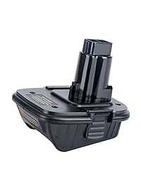 Biswaye - Adaptador de batería de 20 V DCA1820 para herramientas Dewalt de 18 V, conversión de batería Dewalt de 20 V de litio DCB205 para herramientas de batería Dewalt 18 V NiCad y NiMh DC9096 DW9096 DC9098 DC9099 DW9099
