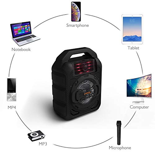 3 Portable+Karaoke+Bluetooth+Microphone+Supports