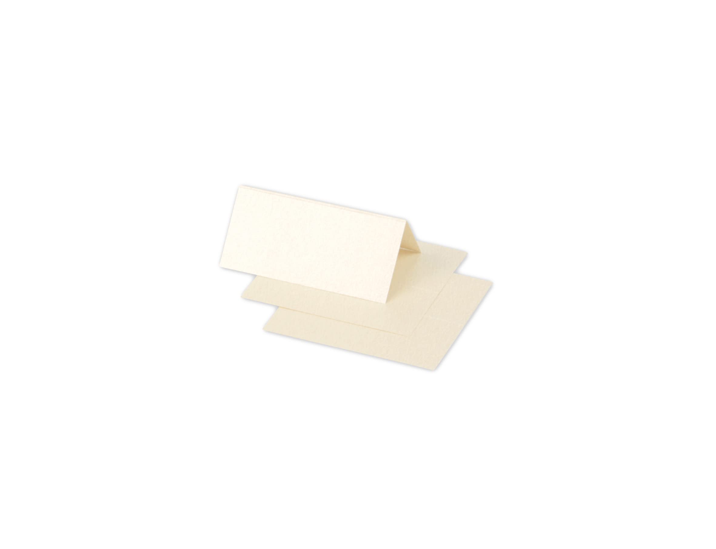 Clairefontaine 75086C Iridescent Cream Paper Pack of 25 Place Cards 8.5x8cm 210gsm Invitation Events Correspondence - Pollen Range - Premium Smooth Paper