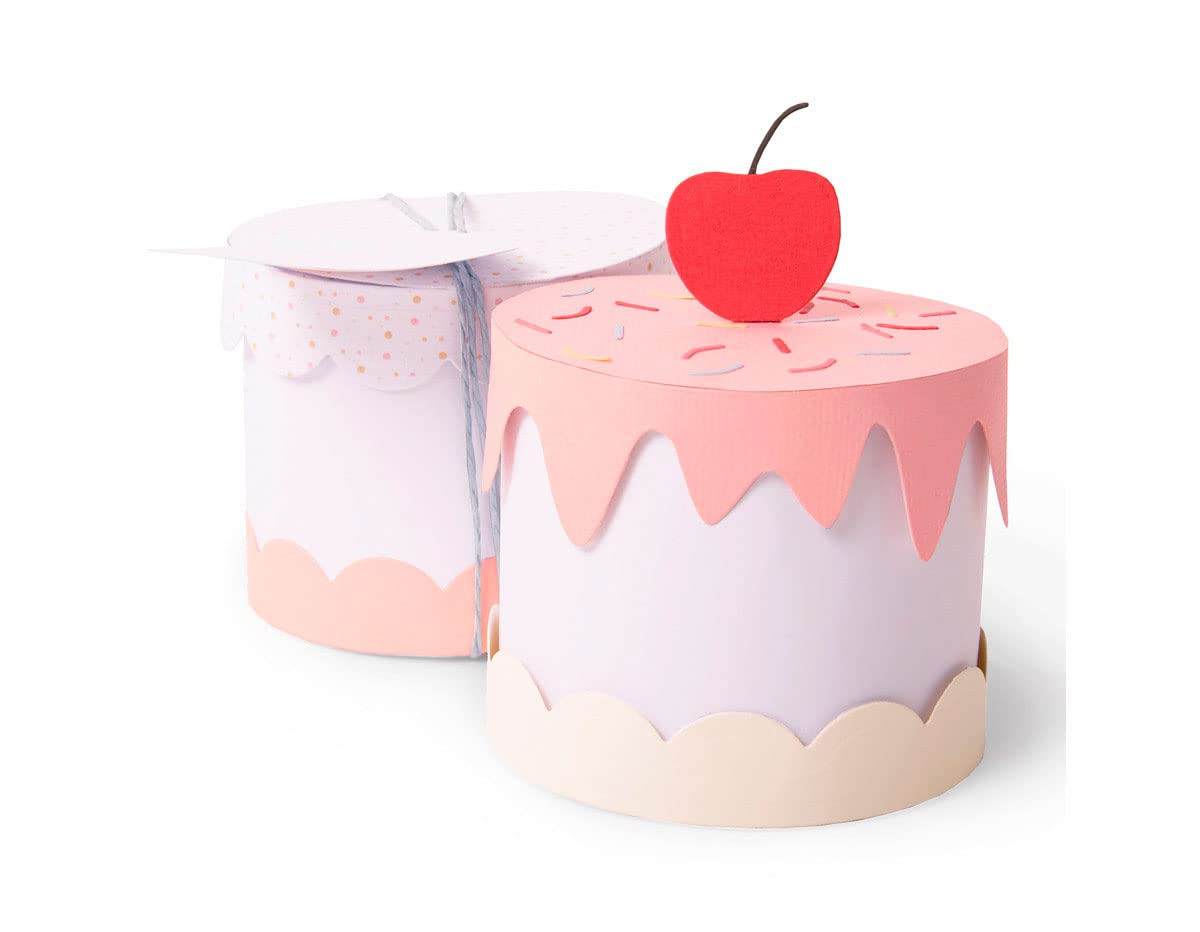Sizzix Thinlits Plus Die Set 11 Pack 664400 Cake Box by Georgie Evans, Multi-Colour, One Size