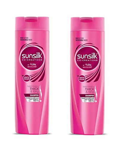 Sunsilk Co-Creations Shampoo Lusciously Thick & long, 180ml (Pack of 2)