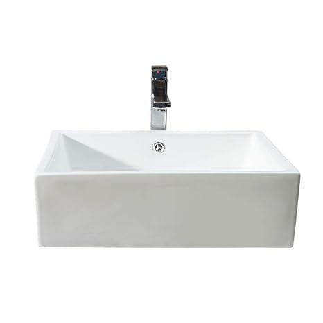 Gongdi Countertop Basin Basin Sink White Kitchen Balcony Art