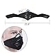 ULuckySee Dust Face Mask anti Woodworking Fume Pollen Chemical Paint PM2.5 Air Safety Filter for Outdoor Activities (Black)