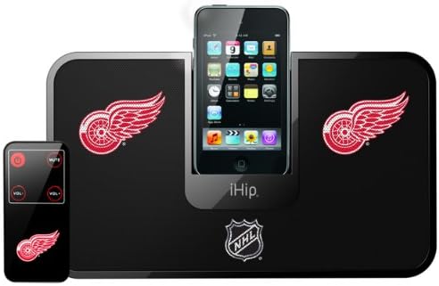 NHL Detroit Red Wings Portable Premium iDock with Remote Control