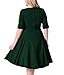Nemidor Women's Vintage 1950s Style Sleeved Plus Size Swing Dress