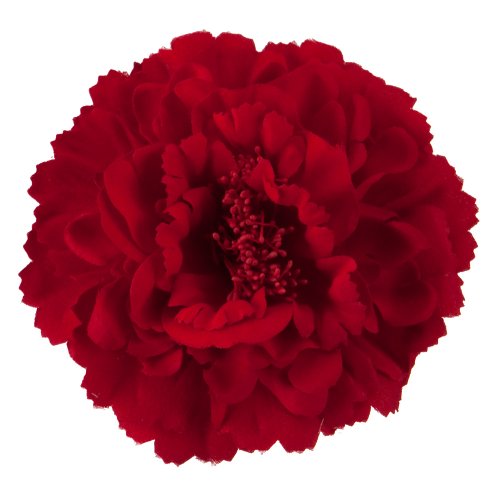 Multi Petal Flower with Pin and Clip - Red OSFM