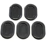 Red Hound Auto 5 Floor Drain Plugs 1999-2006 Compatible with Jeep Wrangler TJ Rubber Hole Cover Oval Shaped