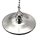 Chrome Plated Bathroom Kitchen Bath Tub Drain Sink Basin Stopper Plug with Chain