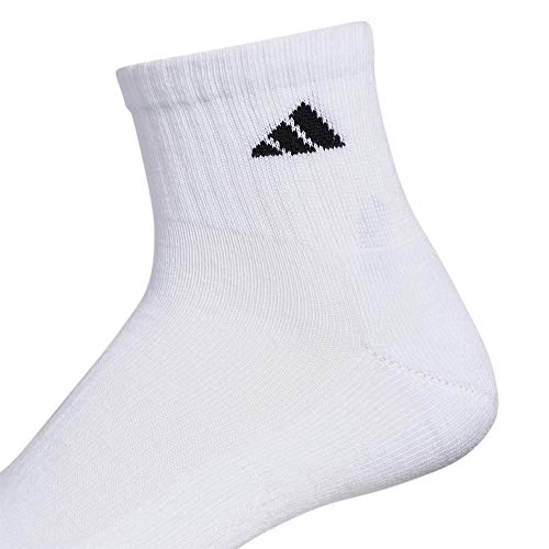 adidas Men's Athletic Cushioned Quarter Socks (with Arch Compression