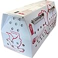 Horizon Micro-Environments Live Bird Shipping Boxes Chickens Poultry Waterfowl Gamefowl U.S.P.S. Approved *VENTED LARGE* Pack 1, Red & White
