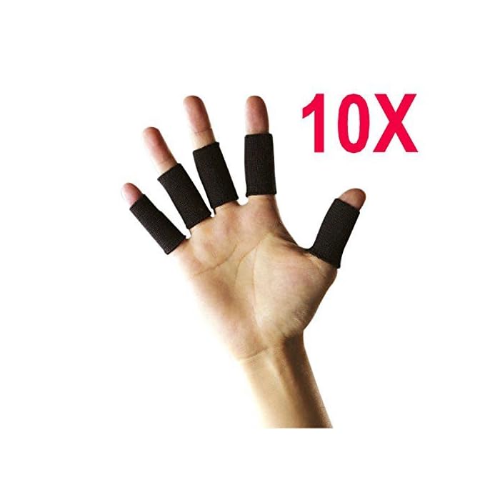 CTKcom 10PCS Stretchy Finger Protector Sleeve, Support Arthritis Sports Aid