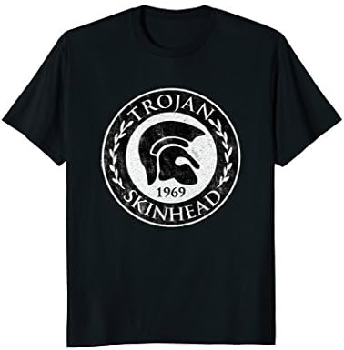 Distressed Trojan Skinhead T-Shirt Anti-Racist Skinhead '69