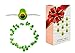 Brooklyn Lighting Company 12 Foot LED Wire Lights Strip with 36 Avocado Shaped Bulbs Battery Operated String Lights (12FT, Avocado)