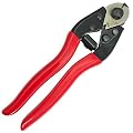 7.5'' Stainless Steel Wire Cutters Heavy Duty for DIY Projects, Railing, Decking, Wire Seals & Bicycle Cable | 8'' Steel Cable Cutters Heavy Duty One-Hand Operation, Precise Cuts and Grommet Removal