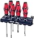 Wera 05227700001 Red Bull Racing Screwdriver Set, Kraftform Plus Lasertip, Rack, 7-Piece