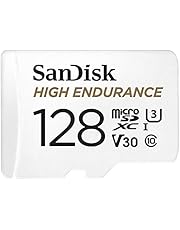 SanDisk 128GB High Endurance Video microSDXC Card with Adapter for Dash cam- C10, U3,V30,4K UHD,Micro SD Card-SDSQQNR-128G-GN6IA