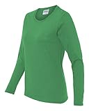 Gildan womens Heavy Cotton 5.3 oz. Missy Fit Long-Sleeve T-Shirt(G540L)-IRISH GREEN-S