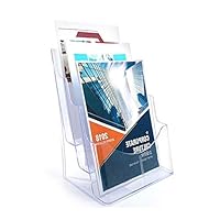 AJZGF Version Sign Holder Acrylic Display Rack File Storage Stand Desktop Hanging brochure Magazine Set A4A5A6 Perspex Display Stands (Size : A4)