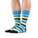 WeciBor Men's Funny Casual Argyle Striped Combed Cotton Party Dress Socks,052-53,Large, (Unisex US 7.5-12)
