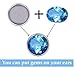 BronaGrand 40pcs Stainless Steel Stud Earring Cabochon Setting Post Cup Fit for 12mm,10mm,8mm,6mm(4 Sizes)