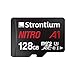 Strontium Nitro 128GB Micro SDXC Memory Card 100MB/s A1 UHS-I U3 Class 10 w/ Adapter High Speed For Smartphones Tablets Drones Action Cams (SRN128GTFU3A1A)