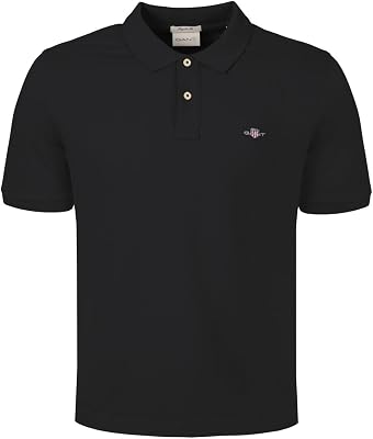 Polo de piqué para Hombre, Negro, XXL