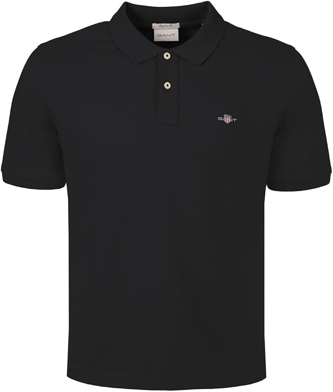 Polo de piqué para Hombre, Negro, XXL