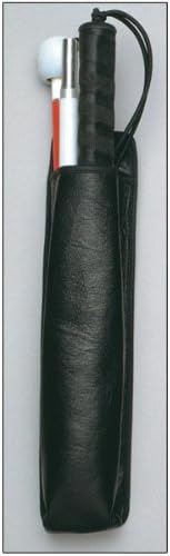 Ambutech Mobility Cane Pouch- Black Leather