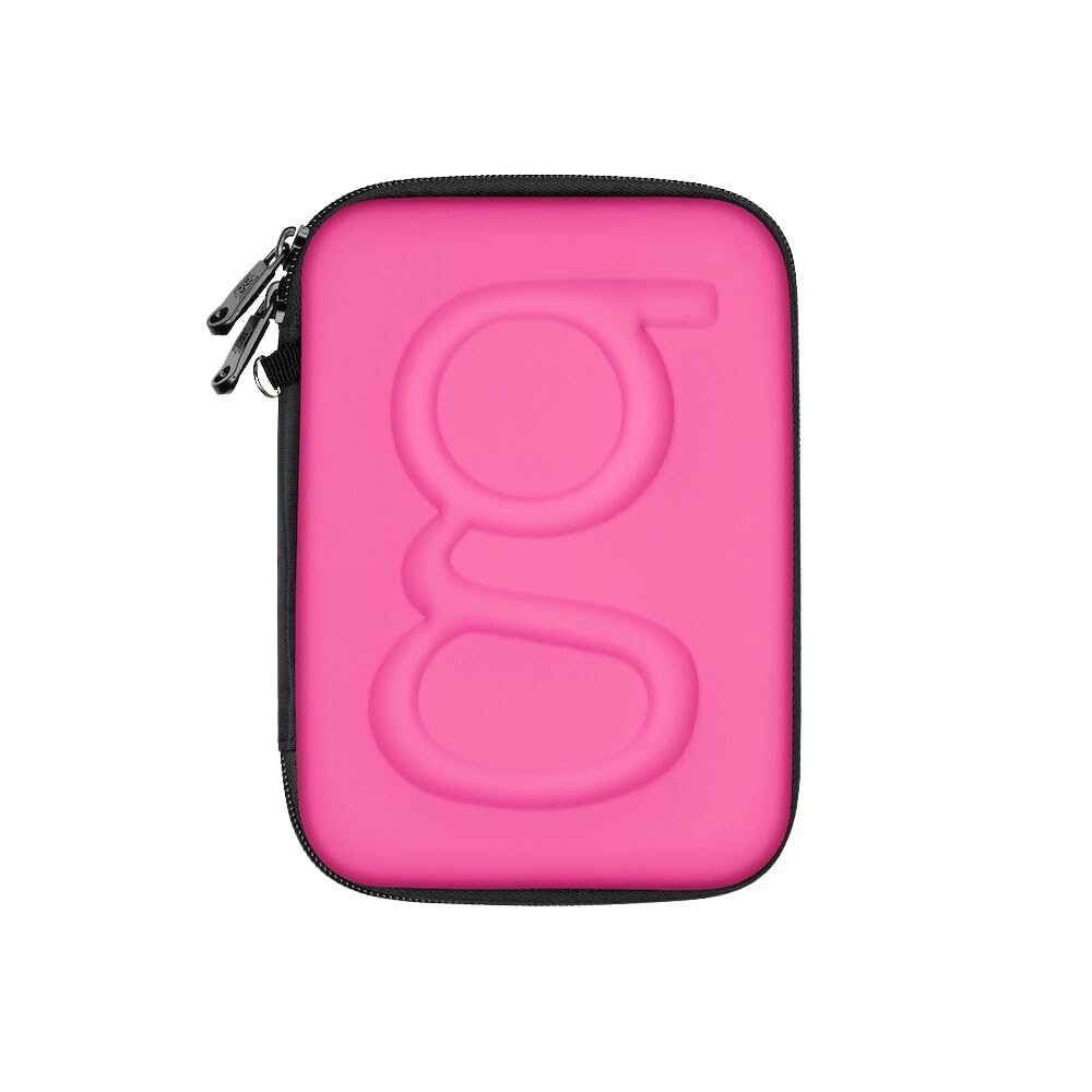 Glucology™ Diabetic Travel Case Plus Size - Organizer for Blood Sugar Test Strips, Medication, Glucose Meter, Pens, Insulin Syringes, Needles, Lancets - Hardshell Carrier Pack - Classic, Pink