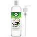 Fractionated Coconut Oil - Pure USA Expeller Cold Pressed & Hexane Free - Best Therapeutic Grade Carrier Oil for Essential Oils Aromatherapy & Massage - Food Grade MCT - 12 Ellie's Recipes (16 oz)