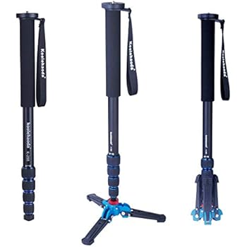 Koolehaoda Professional 65-inch Camera Aluminium Monopod with Folding Three Feet Support Stand
