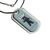 Ninja Cat Funny - Assassin Tuna Fish Military Dog Tag Black Cord