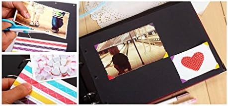 Cylficl アルバム ステッカーdiy手作りアルバムカバー内側の空白の黒のページ カップルの赤ちゃんのアルバム 創造的な贈り物 30 60 家庭用ストレージに置かれ 事務用品 B06ljp34 2 442円