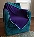 TOP Waterproof Blanket, Deluxe Bed and Furniture Protector for People and Pets, Reversible, Leak Proof Moisture Barrier, Soft Fleece (Purple Blue Reversible, MidSize 60×40)thumb 4