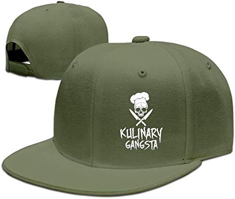 Wnocdmv Skull Chef Cooking Skull Snapback Hats For Men Funny Flat Bill Hats Fitted Hats For Men