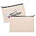 6 Pieces Makeup Pouch Cosmetic Bag Travel Toiletry Case Pencil Bag with Zipper for Teacher Gifts (Style 1)