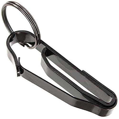 Putars Key Chain Police Tool Tactical Stealth Black Extreme Duty Key Ring Holder Large Black Buckle Keychain for Compact and Convenient Use of Belt Clips for Men and Women - Black - Thumbnail 2