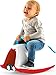 Chillafish Trackie 4-in-1; Rocker, Walker, Ride-on & Play Train, for Kids 1-5 Year, with Adjustable seat Height, Silent Non-Marking 360° Swivel Wheels, Blue and Red, Large