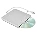 AMASKY(TM Ultra-Thin External Slot-in DVD VCD CD RW Drive Burner, USB2.0/1.1, Suit for Apple MacBook Pro Air iMac (Silver)