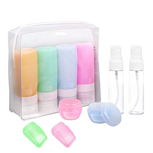 Travel Bottles, TSA Approved Silicone Travel Size Containers Leak Proof