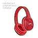 Edifier W800BT Bluetooth Headphones - Over-The-Ear Wireless Headphone, 75 Hours Long Playback, Lightweight -Red