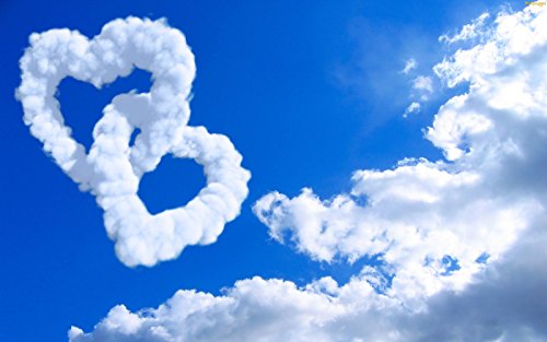 Click Here to See More Images SDore Love Hearts Cloud Clear Sky Edible 1/2 Half Sheet Image Frosting Cake Topper Birthday Party