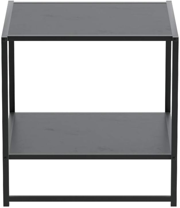 Zinus Dane Modern Studio Collection 20 Inch Square Side / End Table / Night Stand / Coffee Table, Espresso: Furniture & Decor
