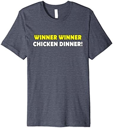 Mens Winner Winner Chicken Dinner - victory celebration dance XL Heather Blue