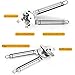 Kebley Stainless Steel Can Opener Manual Food-safe Good Gripswith Built-in Bottle Opener