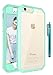 iPhone 6S Case, iPhone 6 Case, Style4U Slim Shock Absorbent Scratch Resistant Full Body Protection Hybrid Armor Defender Case for Apple iPhone 6S / 6 with 1 Stylus [Mint Green]
