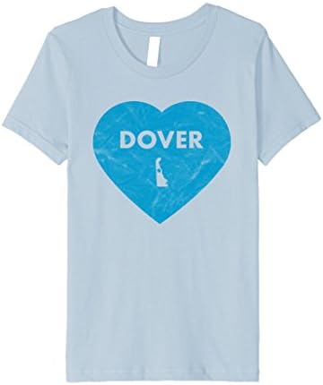 Kids Dover Delaware Heart T-shirt 8 Baby Blue